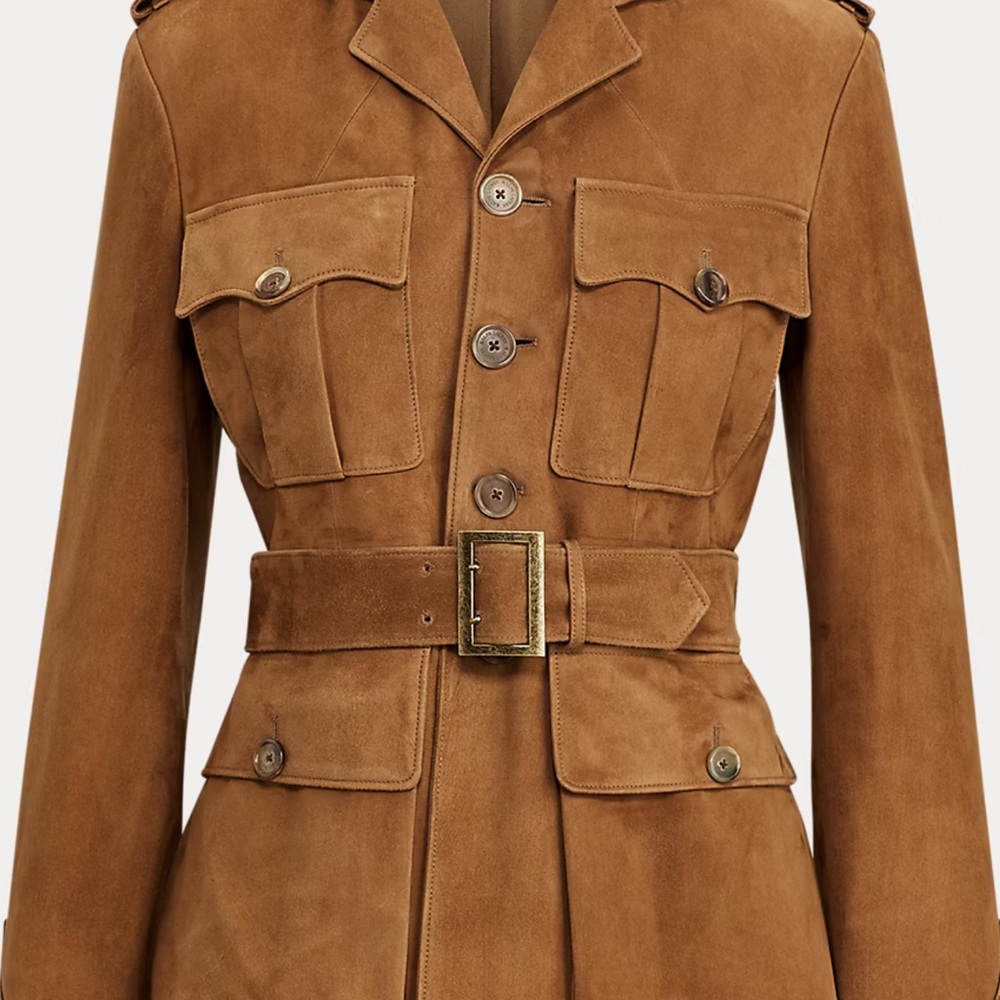 Ralph Lauren Bryn Lamb-Suede Jacket
